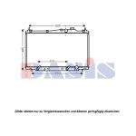 Arrefecedor do motor AKS DASIS 100054N