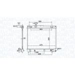 Raffreddatore motore MAGNETI MARELLI 350213208400