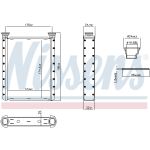 Échangeur de chaleur, chauffage intérieur NISSENS 707414