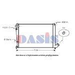 Radiateur moteur AKS DASIS 160260N