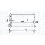 Raffreddatore motore MAGNETI MARELLI 350213206400