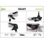 Wischermotor VALEO VAL584611
