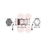 Compressor, ar condicionado VAN WEZEL 1800K289
