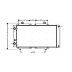 Radiateur moteur AVA COOLING PE2033