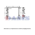 Radiador, arrefecimento do motor AKS DASIS 560034N