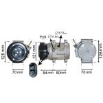 Compressor, ar condicionado VAN WEZEL 0800K037