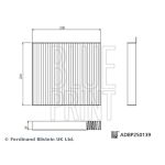 Filtro, ar do habitáculo BLUE PRINT ADBP250139