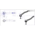 Tête de barre d'accouplement BLUE PRINT ADBP870106