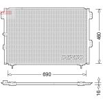 Condensatore, impianto di climatizzazione DENSO DCN50033