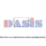 Condensador, sistema de ar condicionado AKS DASIS 522093N