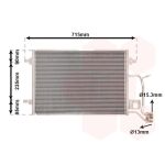 Condenseur (climatisation) VAN WEZEL 03005173