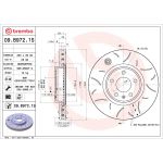 Disque de frein BREMBO 09.B972.1S