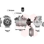 Compressor, ar condicionado VAN WEZEL 5800K987