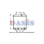 Arrefecedor do motor AKS DASIS 360013N