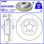 DoppelDisco de travão DELPHI BG9162BC