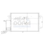 Condenseur (climatisation) MEAT & DORIA 991229