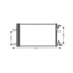 Condenseur (climatisation) AVA COOLING OLA5499D