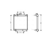 Radiateur moteur AVA COOLING DU2046