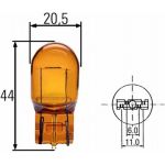 Lâmpada Halogen HELLA WY21W Standard 12V, 21W, 10 peça