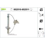 Regulador de janelas VALEO 852511