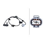 Sensor do ABS traseiro, direito HELLA 6PU 230 048-911