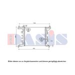 Motorradiateur AKS DASIS 150111N