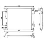 Radiateur, refroidissement du moteur NRF 53058