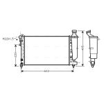 Radiateur moteur AVA COOLING PEA2216
