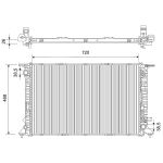 Motorradiateur VALEO 734273