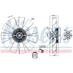 Frizione, ventola radiatore NISSENS 86167