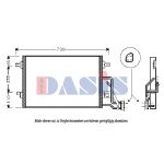 Condensador, sistema de ar condicionado AKS DASIS 042003N