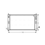 Radiateur moteur AVA COOLING MT2201