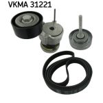 Jogo de correias trapezoidais estriadas SKF VKMA 31221