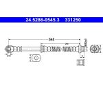 Tubo flessibile del freno ATE 24.5286-0545.3