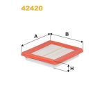 Filtro de ar WIX FILTERS 42420