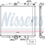 Radiador, refrigeración del motor NISSENS 63695A