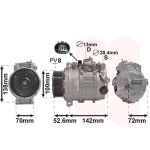 Compressor, ar condicionado VAN WEZEL 3000K639
