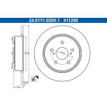 Disque de frein ATE 24.0111-0200.1