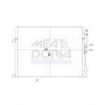 Condenseur (climatisation) MEAT & DORIA 991036