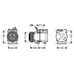Compresseur de climatisation AVA COOLING KAAK137