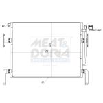 Condenseur (climatisation) MEAT & DORIA 991128
