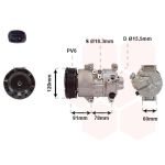 Compressor, ar condicionado VAN WEZEL 5300K581