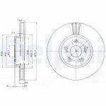 Disque de frein DELPHI BG3823