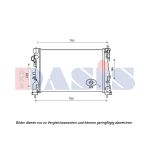 Radiateur moteur AKS DASIS 010017N