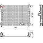 Radiateur moteur DENSO DRM05079
