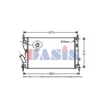 Radiateur moteur AKS DASIS 090106N