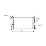 Motorradiateur AVA COOLING OLA2161
