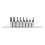 Set di bussole TORX-TAMPER TOPTUL 1/4 pollici 8Stk (T8 T10 T15 T20 T25 T27 T30 T40)