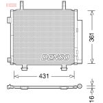 Condensatore, impianto di climatizzazione DENSO DCN47004