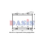 Radiateur moteur AKS DASIS 510058N